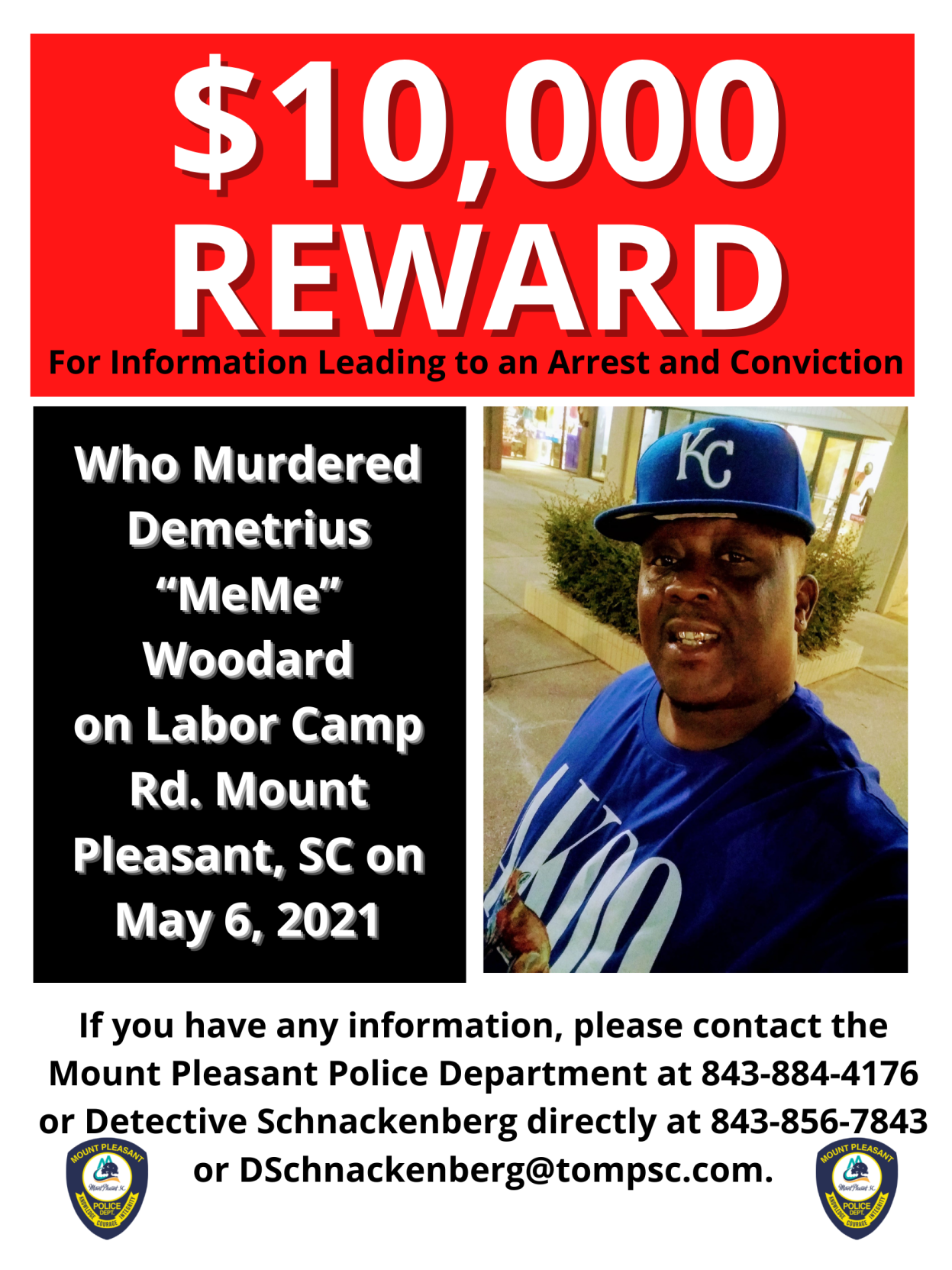Demetrius Woodard flyer